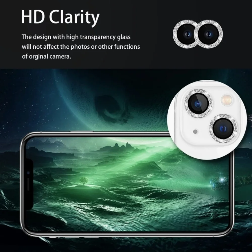 Camera lens protector for iPhone 14, iPhone 14 Plus Camera Lens Protector - Picture 3 of 6